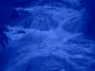 Night engulfing the Fascinating Waterfall,Tirthan Valley