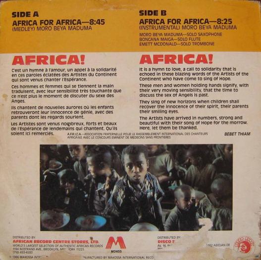 Africa for Africa (1986) Backid
