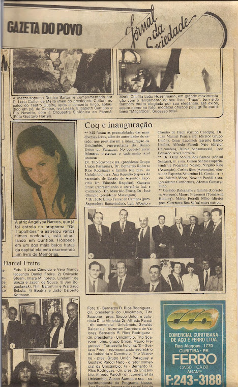 Eu sendo badalada pelo jornalista Dino Almeida - Curitiba