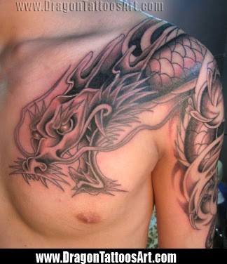 Dragon Tattoo Designs. July 24th, 2009. Small Dragon Tattoos On Back Men