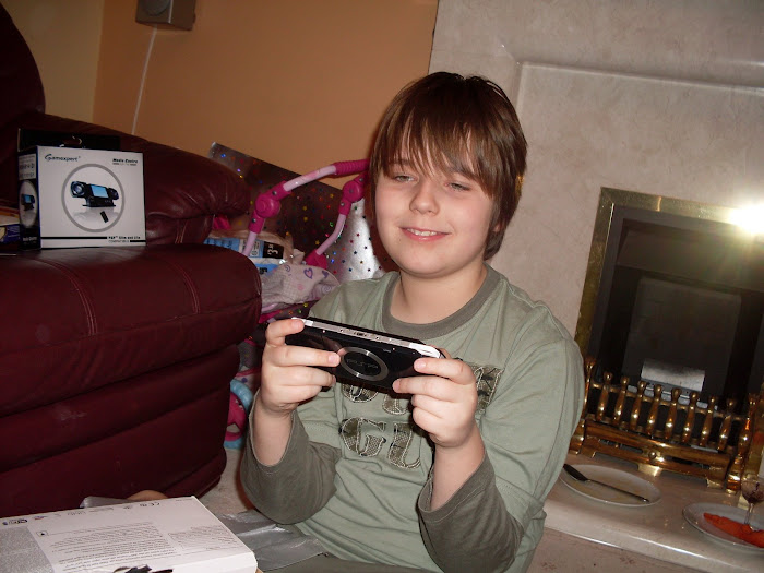 Marcus with his PSP
