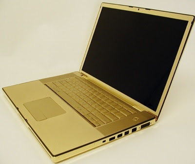 Gold laptop