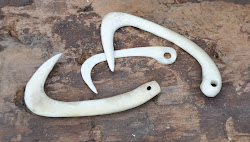 Bone fish hooks