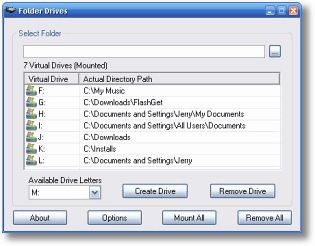 Folder Drives - make drives easily accessible