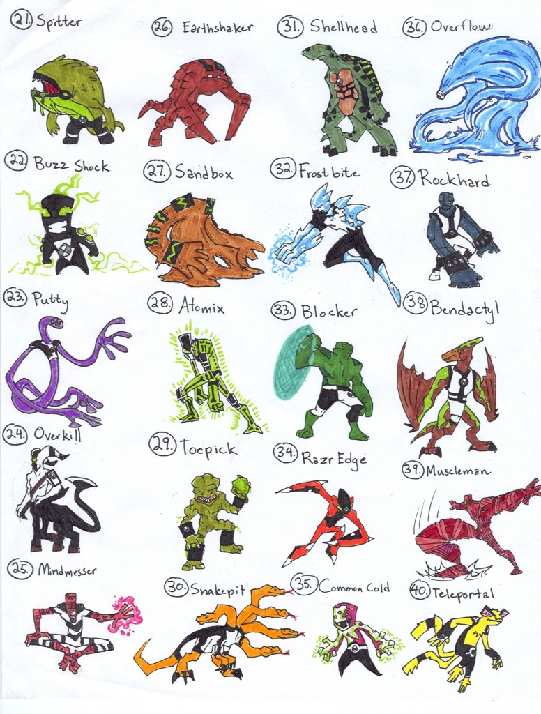 Ben 10 aliens nombres Imagui