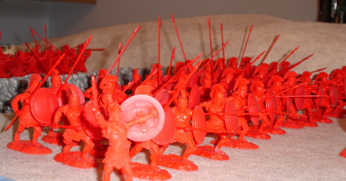 plastic spartan toy soldiers