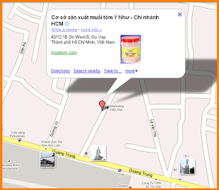 Vị trí cơ sở muối tôm Ý Như Tây Ninh- chi nhánh HCM