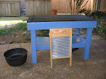 My Lovely Blue Wash Table