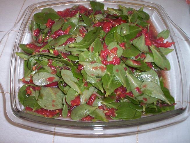 RENGARENK TATLAR: YOĞURTLU VE DOMATES PÜRELİ SEMİZOTU SALATALARI