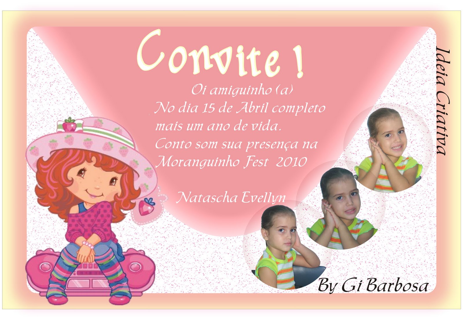Convite De Anivers Rio Personalizado Ideia Criativa Gi Barbosa Convite De Anivers Rio Personalizado Ideia Criativa Gi Barbosa
