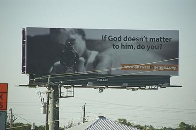 They have been using the image of the boy with the gun on billboards,
