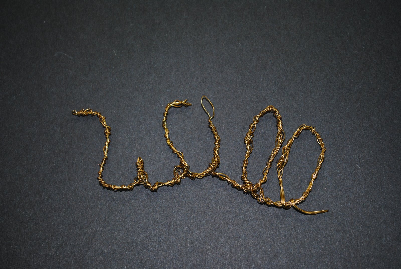 St. Martha Catholic School Artists: 5th Grade - Wire Name Designs