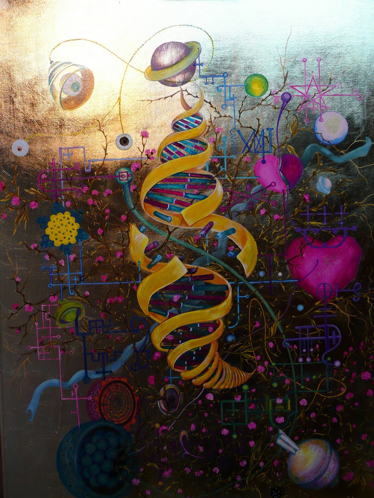 Gold Leaf Painting The Beginnings Oil Painting Gallery