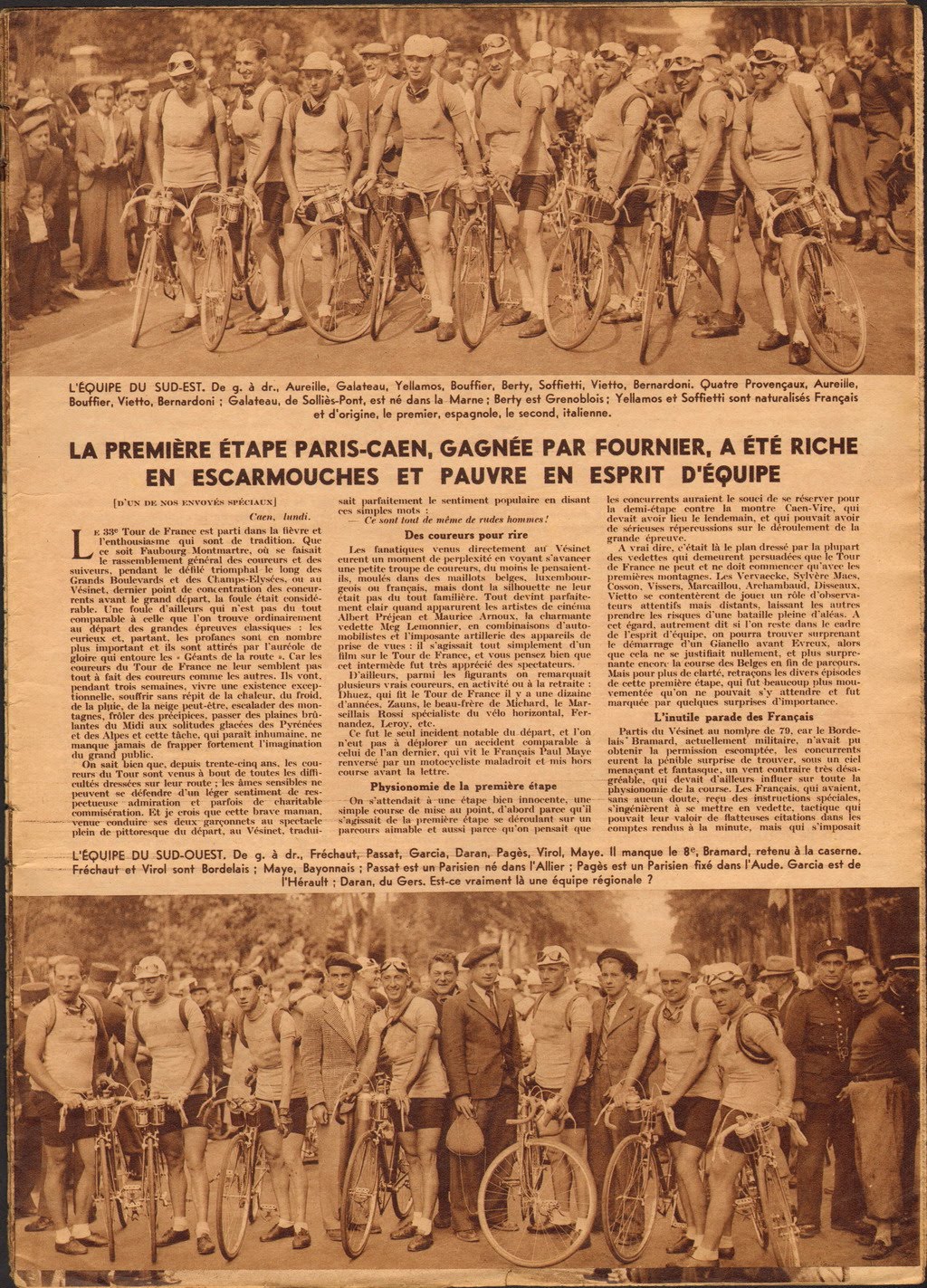 Cycling Passions 33rd Tour de France 1939