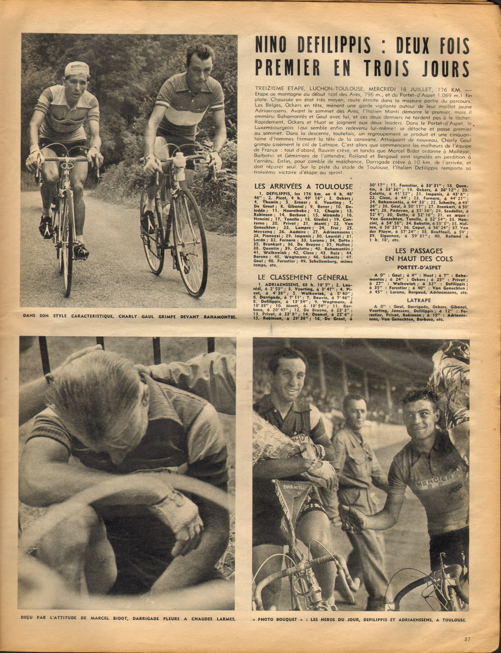 Cycling Passions 43rd Tour de France 1956
