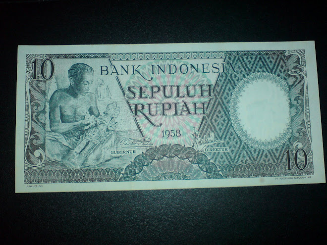 seri pekerja tangan 10 rupiah tahun 1958