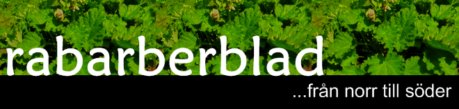 rabarberblad - från norr till söder