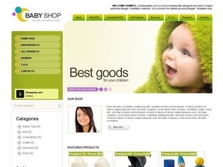 Template Blogspot untuk Online Shop 