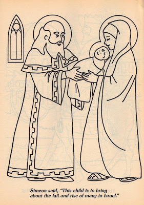 Creative Kidstuff: Day 10 : Anna and Simeon at the Temple