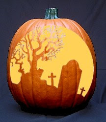 Pumpkin Carving Patterns and Stencils - Zombie Pumpkins!