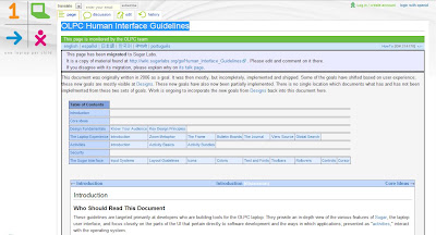 OLPC Human Interface Guidelines