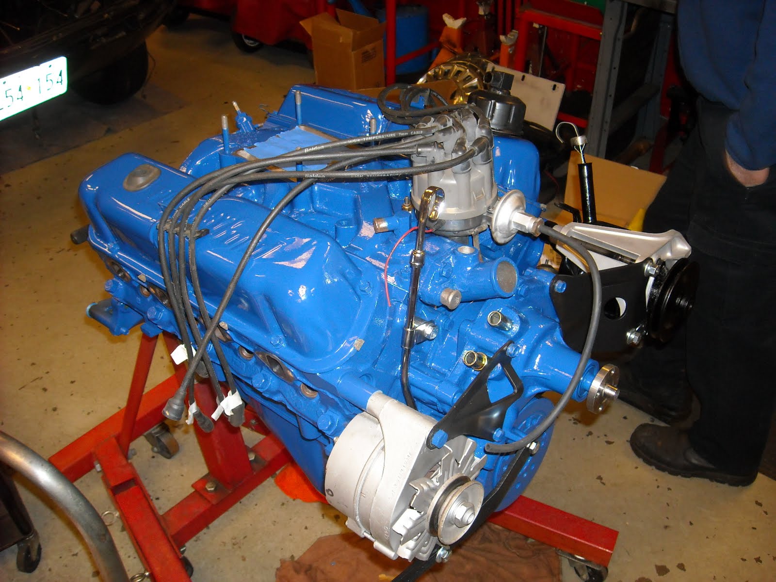 Ford Engine Blue
