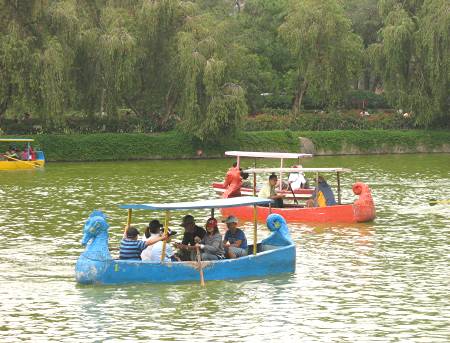 man-made lagoon at Burnham Park in Baguio City