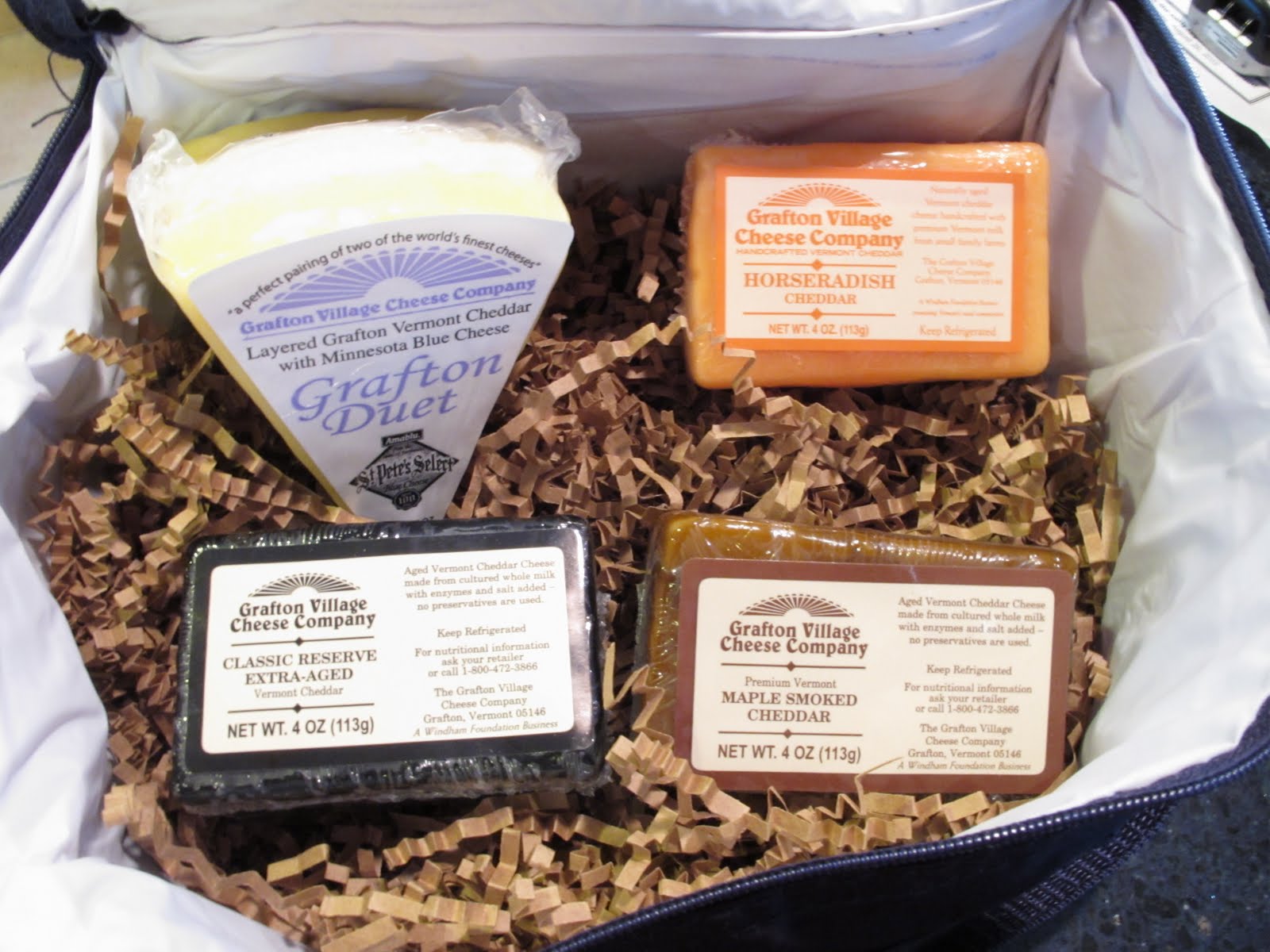 Vermont cheddar cheese Grafton Village Cheese Company