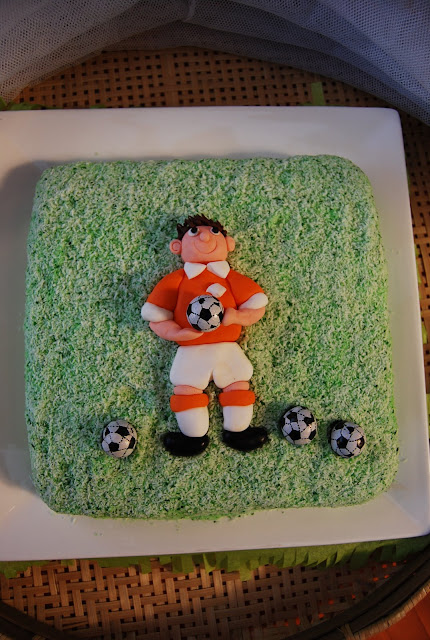 soccer field cake. SOCCER CAKE