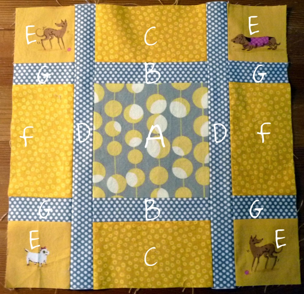 Irene Design Measurements for Window Frame Quilt Block