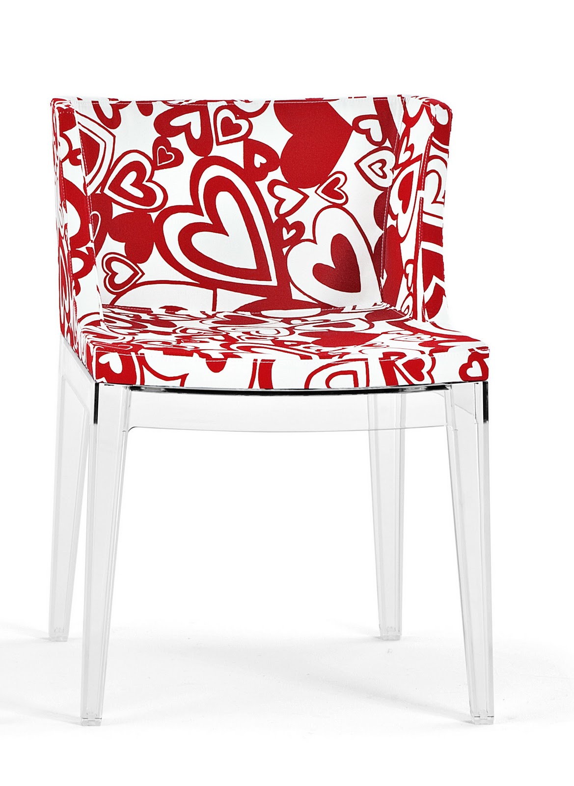 Silla Mademoiselle "Red hearts" Moschino by Kartell FRONT ROW