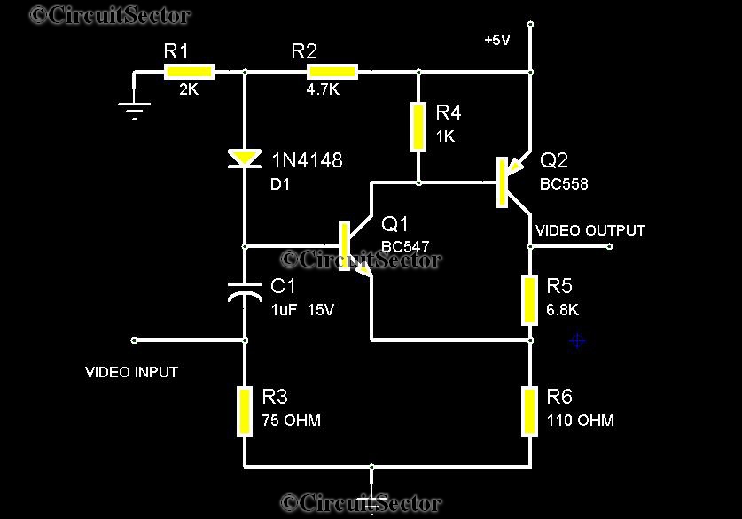 Video Amplifier Circuit for Camera | Top Circuits