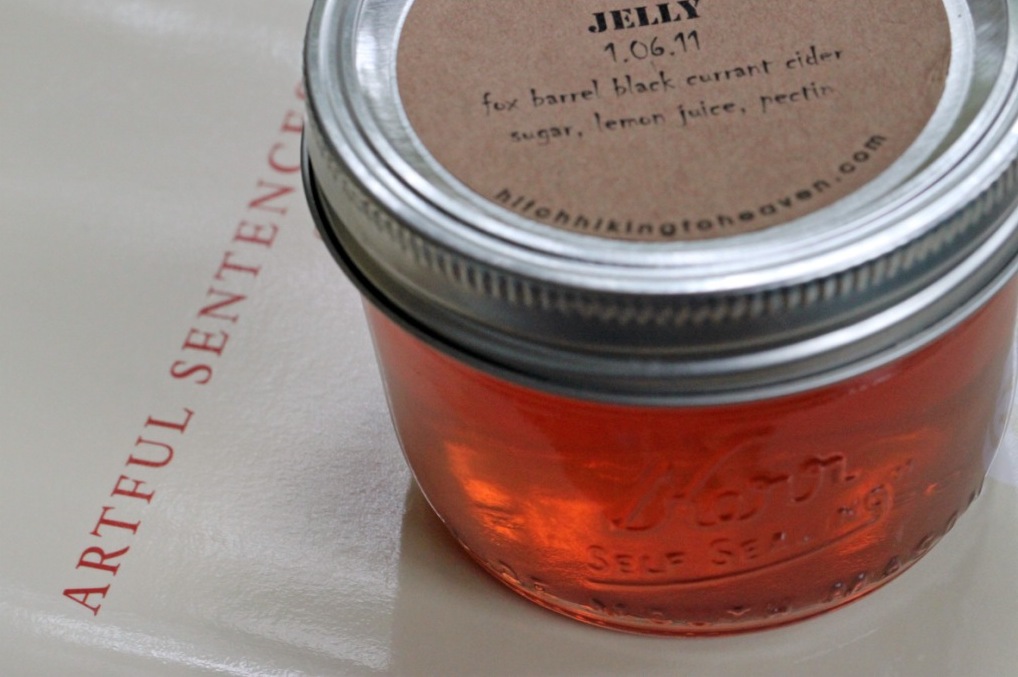 Hard Apple Cider Jelly Hitchhiking to Heaven