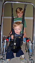 Cai with Zac in his walker