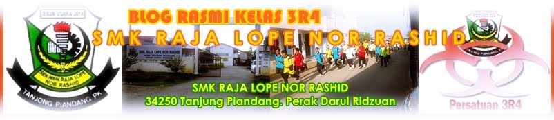 Blog Rasmi Kelas 3R4 SMK Raja Lope Nor Rashid