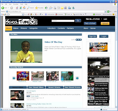 to Schooltube.com today,