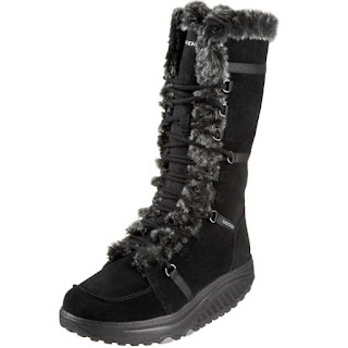 sketchers shape ups botte elasticity black silver