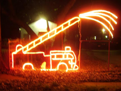 Fire Truck Christmas lights