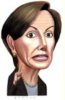 Characture of Nancy Pelosi