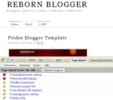 Speed Up Reborn Blogger Blog