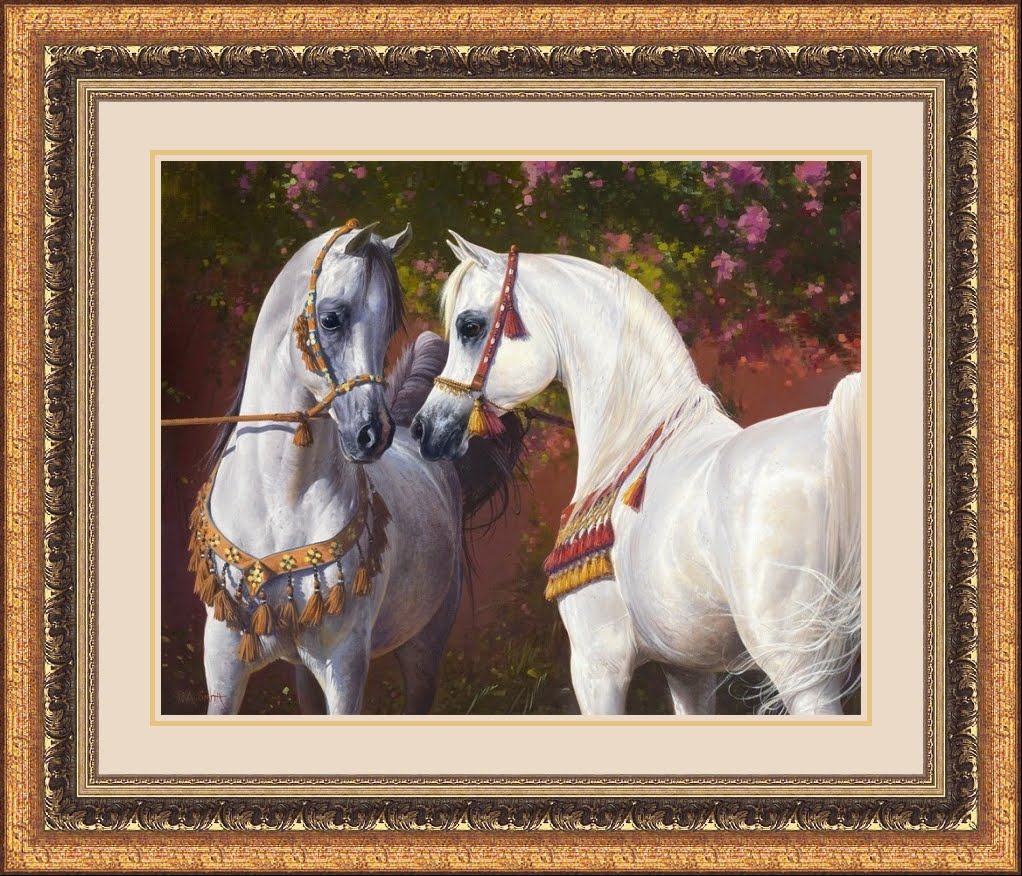 Hindart3 الخيول العربية في لوحات رسم