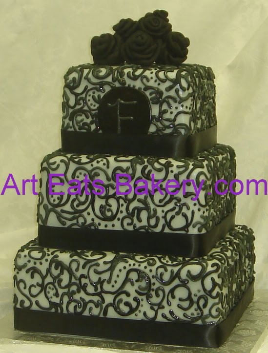 Art Eats Bakery custom fondant wedding and birthday cake designs 