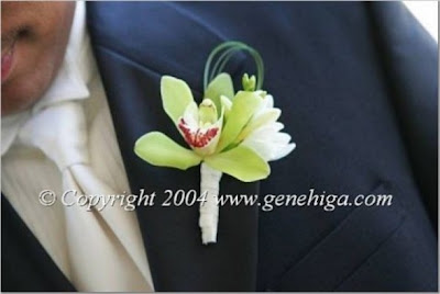 Cymbidium Orchid Boutonniere