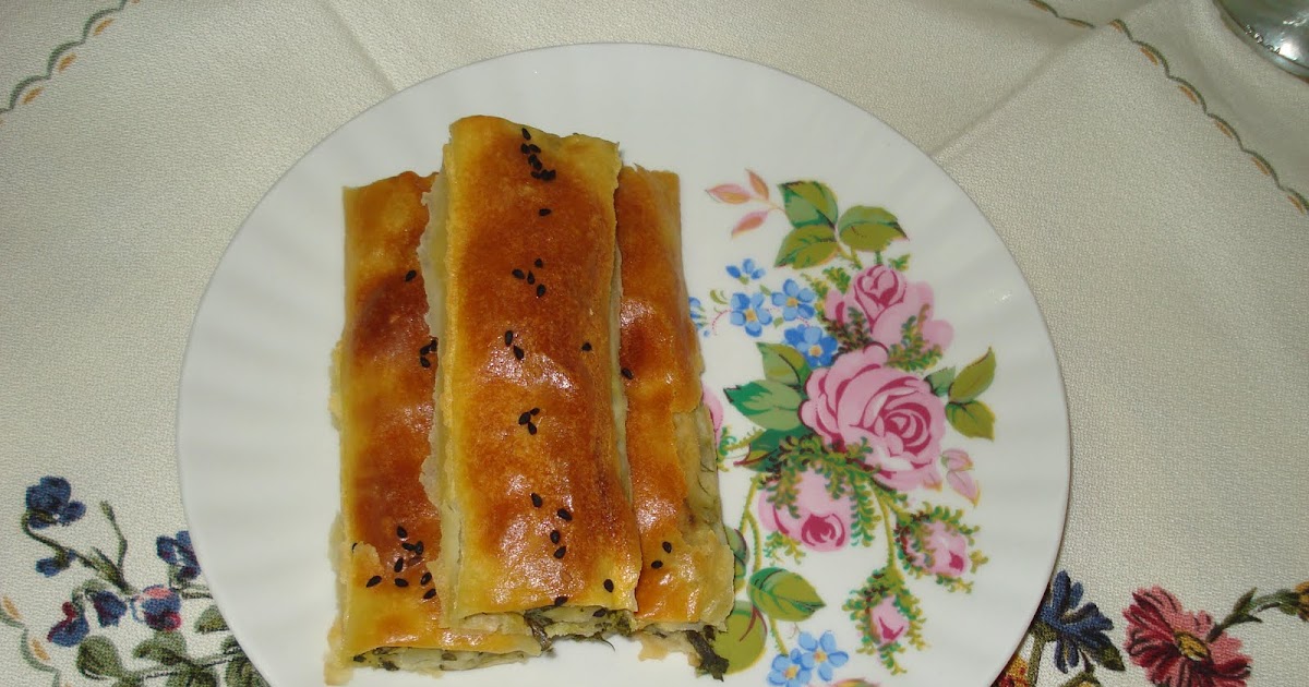 EGE�DEN TARİFLER Ispanaklı ve Patatesli Açma Börek