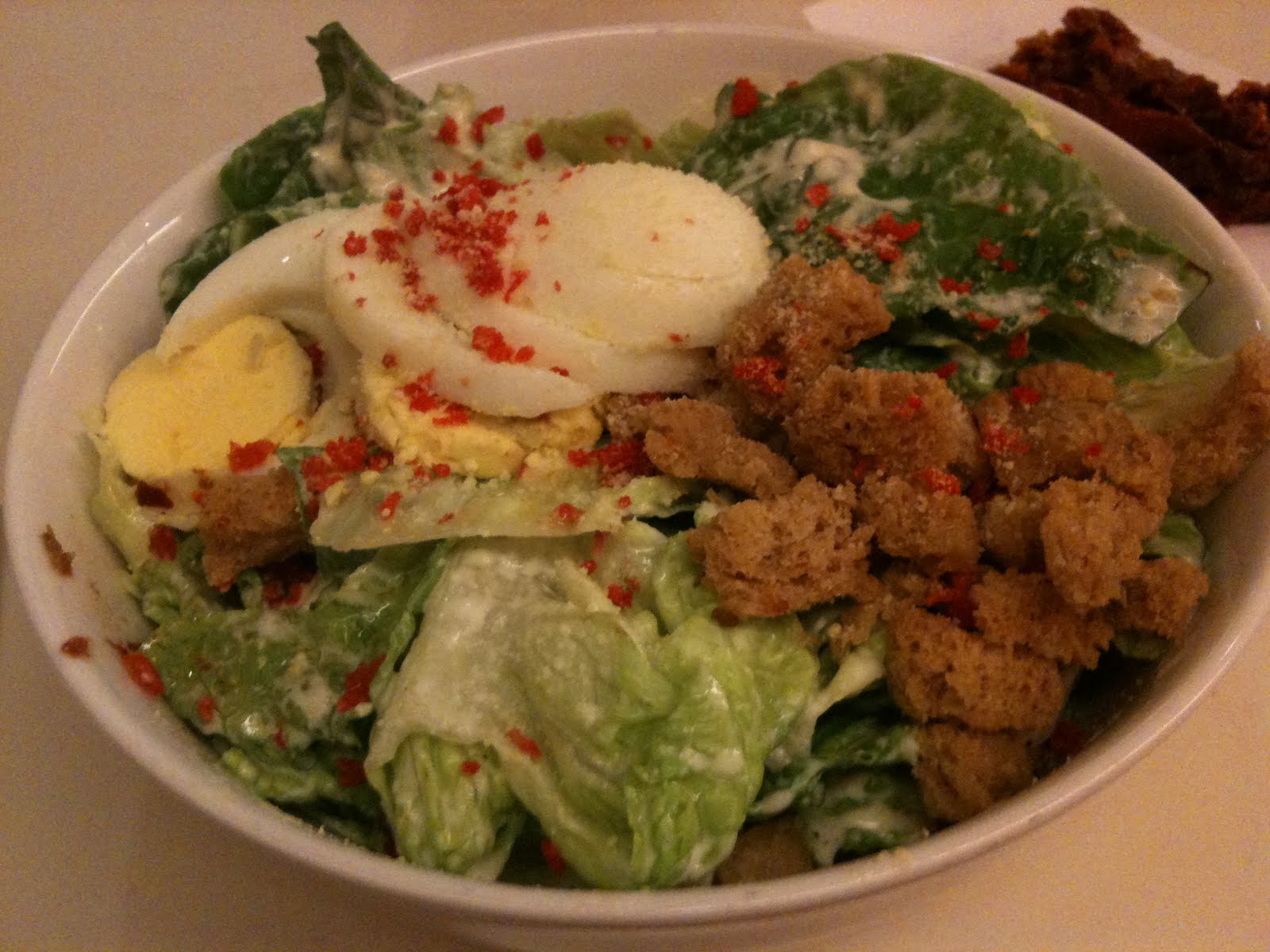 The Pescetarian Eats Ceasar Salad Soup Spoon