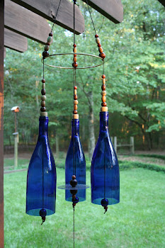 Blue Glass Wind chimes