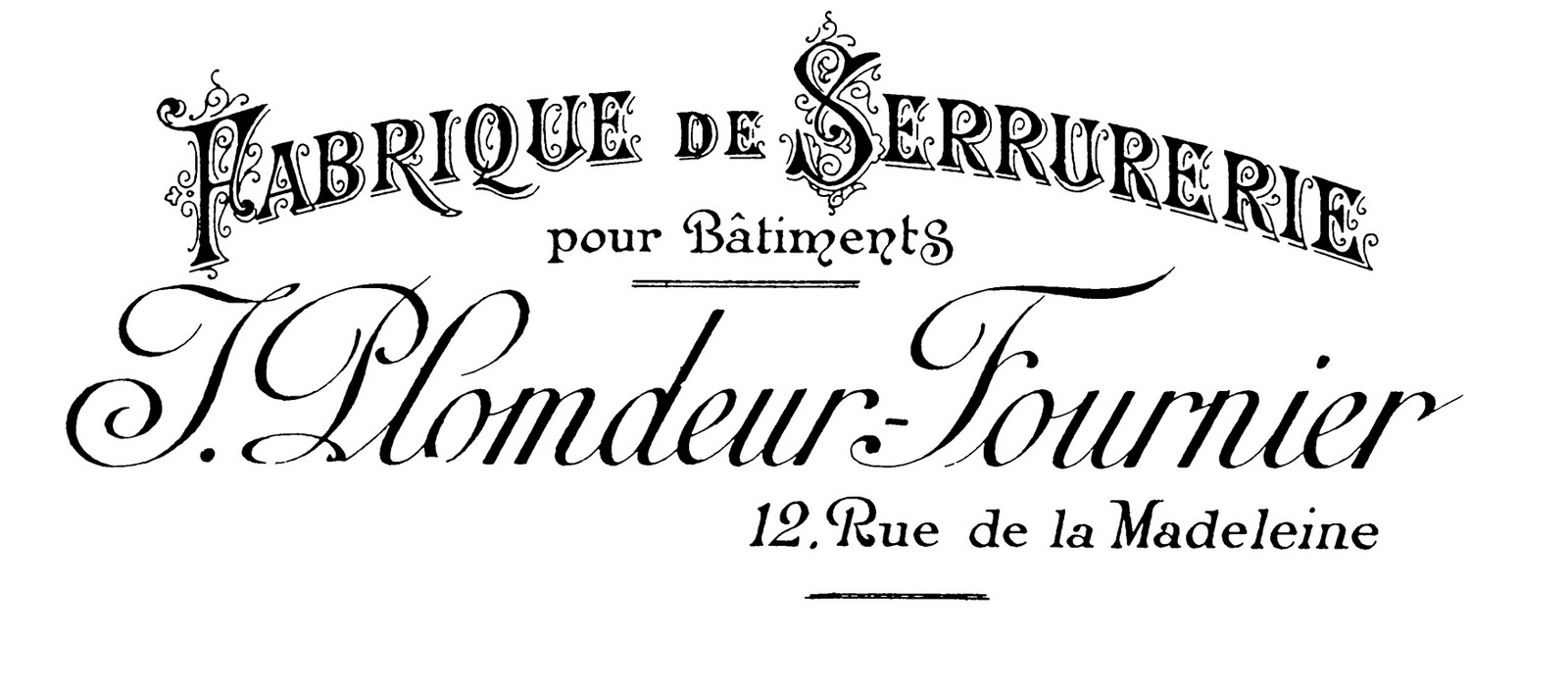 French Typeface