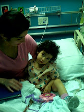 Gaby during her first Chemo Treatment