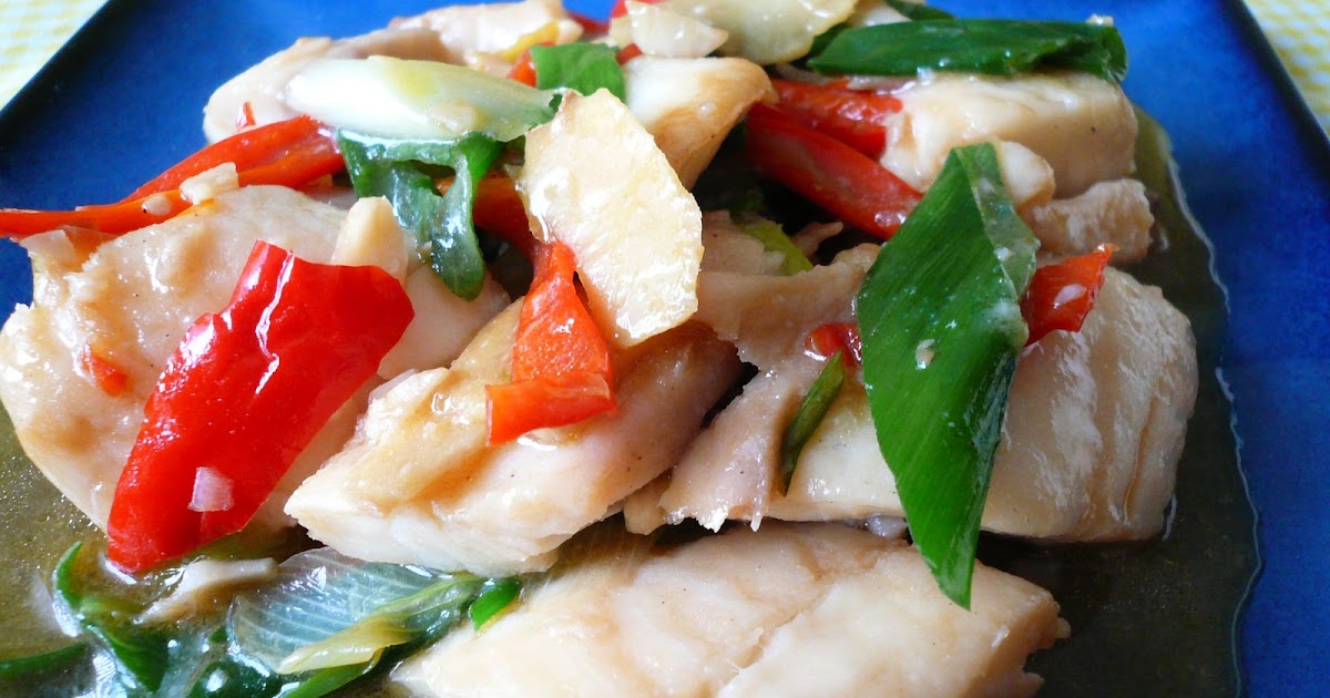 My Kitchen Snippets Fish Fillet with Ginger and Spring Onions