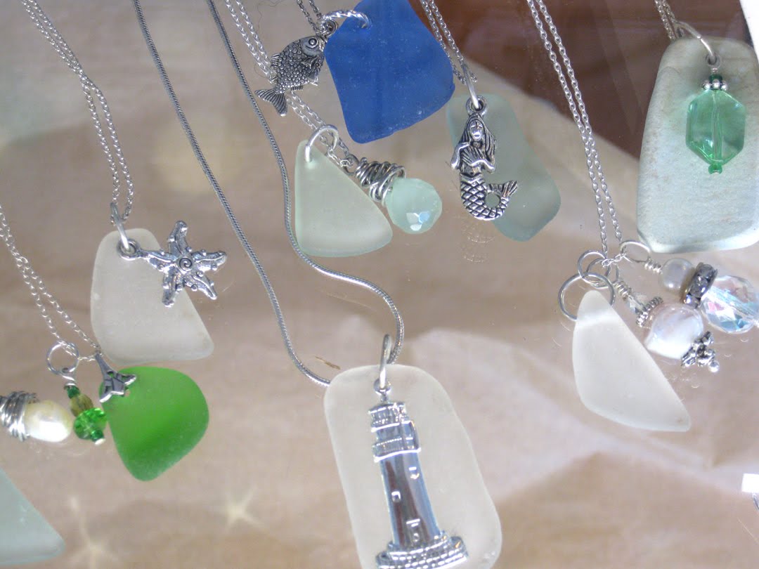 Seafarer Gift Shop New Beach Glass Jewelry Just In!